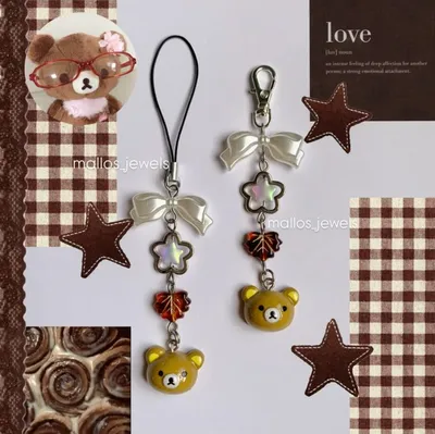 Mini Rilakkuma Phone Charm
